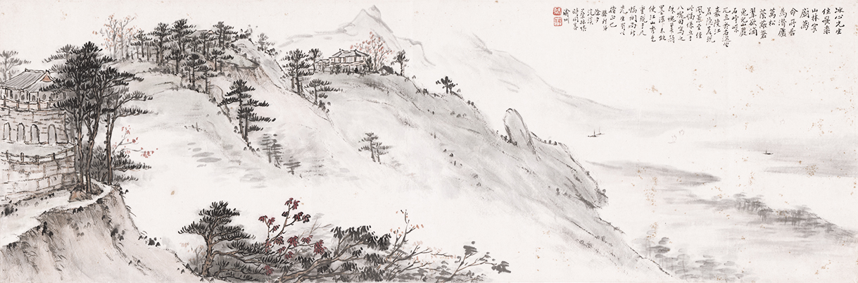 国画,近现代山水,水墨画,风景,装饰画,中式,彩墨画